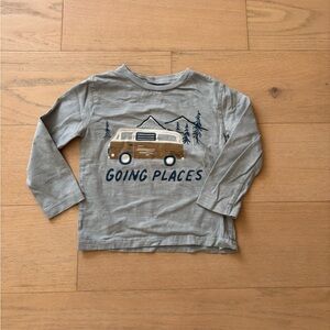Little planet by Carter’s blue “ going places” graphic tee, size 3T.
